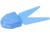 Zoom Small Chunk Jig Trailer, 5 Pack, 2.5in, Powder Blue, 027207X