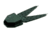 Zoom Small Salty Chunk Trailer Soft Bait, 5, 0.5in, Black, 027038-SP