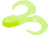 Zoom Swimmin Chunk Jig Trailer, 10 Pack, 3in, Chartreuse Pearl, 43046