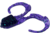 Zoom Swimmin Chunk Jig Trailer, 10 Pack, 3in, Junebug, 043005X