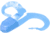 Zoom Swimmin Chunk Jig Trailer, 10 Pack, 3in, Powder Blue, 043207X