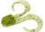 Zoom Swimmin Chunk Jig Trailer, 10 Pack, 3in, Watermelon Seed, 043019X