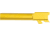 ZRODelta Match Grade, Pistol Barrel, Glock 19 Gen 3 &amp; 5 Compatible, Titanium Coated, Gold, Small, 7046-0055-1002
