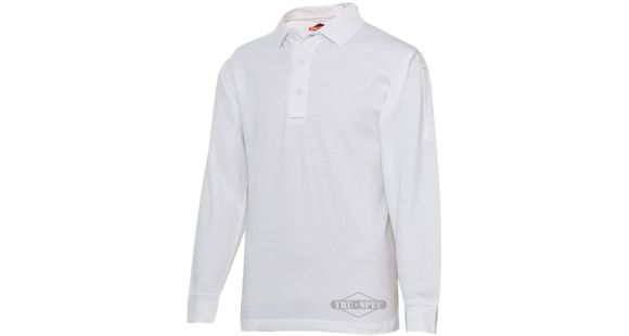 Image of Tru-Spec 24-7 Long Sleeve Polo Shirt, Male Fit, White, 4XL, Regular Length 4359009