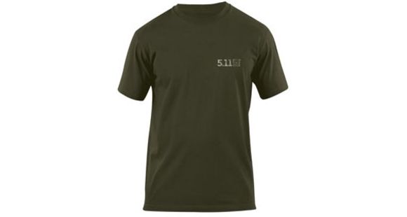 Image of 5.11 Tactical Short Sleeve Logo Tee Bolt Action - OD Green, Size M