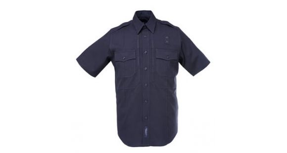 Image of 5.11 Tactical Men's B Class Shirt, Short Sleeve, Poly-Rayon, Dark Navy, 41144-724-XL