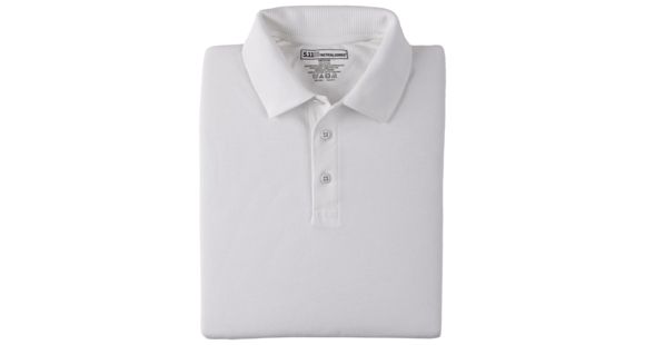 Image of 5.11 Tactical Professional Long Sleeve Polo - Men's, Large, Regular, White, 42056-010-L