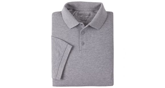 Image of 5.11 Tactical Professional Short Sleeve Polo - Men's, Large, Tall, Heather Grey, 41060T-016-L