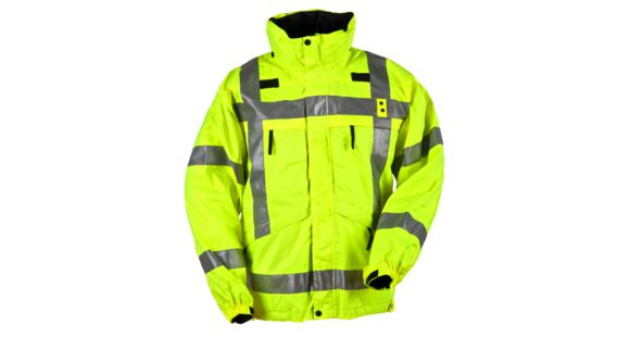 Image of 5.11 Tactical 3-in-1 Reversible High-Visability Parka - Men's, High-Vis Yellow, 4XL, 48033FL-320-4XL