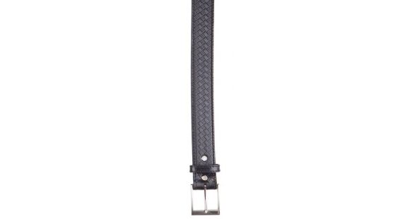 Image of 5.11 Tactical Basketweave Leather 1 3/4in Belt - Black - S 59419-019-S