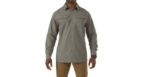 Image of 5.11 Tactical Freedom Flex Woven Long Sleeve Shirt - Men's, Sage Green, 72417831XL