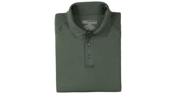 Image of 5.11 Tactical Performance Long Sleeve Polo - Men's, 2XL, Regular, L.E. Green, 72049-860-2XL