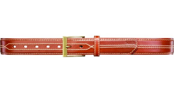 Image of 5.11 Tactical Stitch Leather 1 1/2in Belt - Tan Buckskin w/ Contrast Stitch - S 59502-970-S