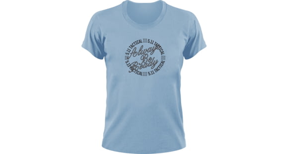 Image of 5.11 Tactical Women's Always Be Ready Circle Logo T Shirt - Sky Blue - L 31002AA-669-L