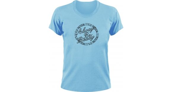 Image of 5.11 Tactical Women's Always Be Ready Circle Logo T Shirt - Sky Blue - XL 31002AA-669-XL