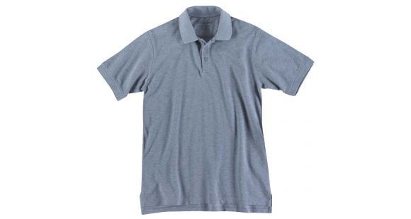 Image of 5.11 Tactical Professional Short Sleeve Polo - Men's, 3XL, Tall, Heather Grey, 41060T-016-3XL