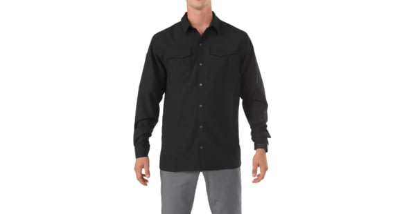 Image of 5.11 Tactical Freedom Flex Woven Long Sleeve Shirt - Men's, Cinder, Medium, 72417-089-M