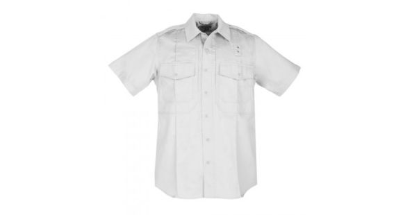 Image of 5.11 Tactical 61159 Women's B Class PDU Short Sleeve Shirt, White, Small-Regular