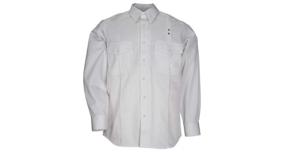 Image of 5.11 Tactical Twill PDU L/S A-Class Shirt - Mens, White, SR, 72344-010-S-R