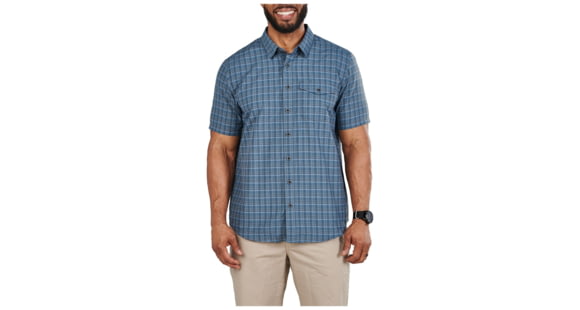 Image of 5.11 Tactical Aiden S/S Plaid Shirt - Mens, Turblnce Pld, L, 71206-579-L