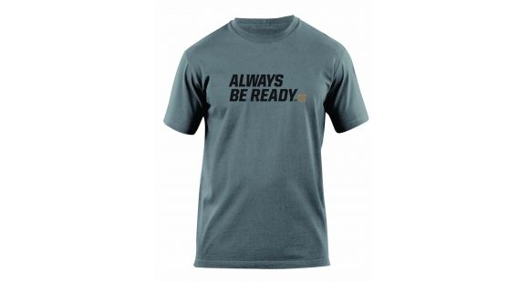 Image of 5.11 Tactical Always Be Ready Logo T Shirt - Charcoal - L 41006AZ-018-L
