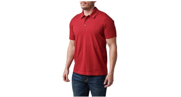 Image of 5.11 Tactical Archer Short Sleeve Polo - Men's, Cordovan Red, Large, 41241-520-L