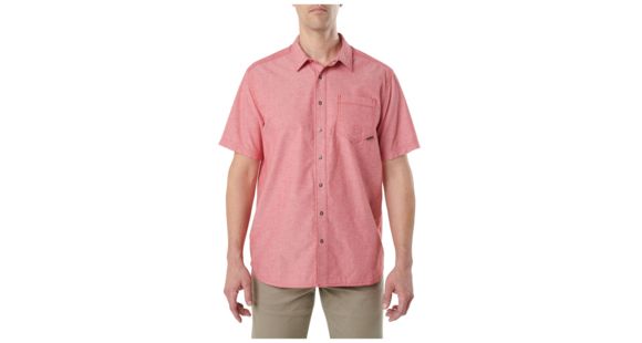 Image of 5.11 Tactical Ares Short Sleeve Shirt - Men's, Engine Red, 2XL, 71372-488-2XL