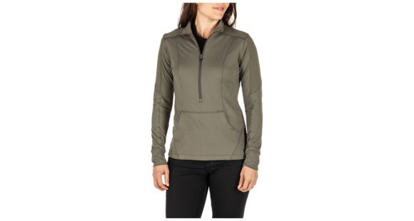 Image of 5.11 Tactical Avery Half Zip Pullover - Women's, Ranger Green, Extra Small, 62033-186-XS