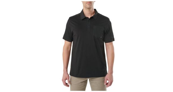 Image of 5.11 Tactical Axis Short Sleeve Polo- Mens, Black, XS, 41219-019-XS