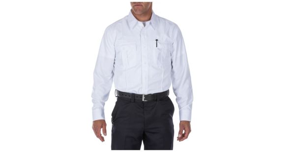 Image of 5.11 Tactical Class A Fast-Tac Twill L/S Shirt - Mens, Uniform White, 2XLR, 72510-992-2XL-R