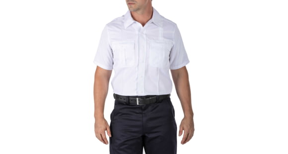 Image of 5.11 Tactical Class A Fast-Tac Twill S/S Shirt - Mens, Uniform White, SS, 71384-992-S-S