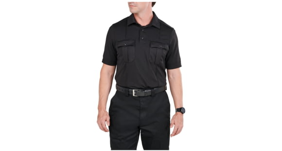 Image of 5.11 Tactical Class A Uniform Short Sleeve Polo - Men's, 5XL, Tall, Black, 41238T-019-5XL-T