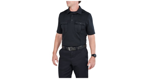 Image of 5.11 Tactical Class A Uniform Short Sleeve Polo - Men's, 2XL, Tall, Midnight Navy, 41238T-750-2XL-T
