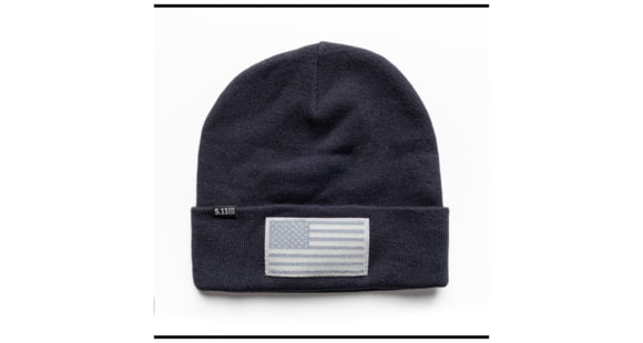 Image of 5.11 Tactical Cuffed Flag Bearer Beanie - Men's, Dark Navy, One Size, 89162-724-1SZ