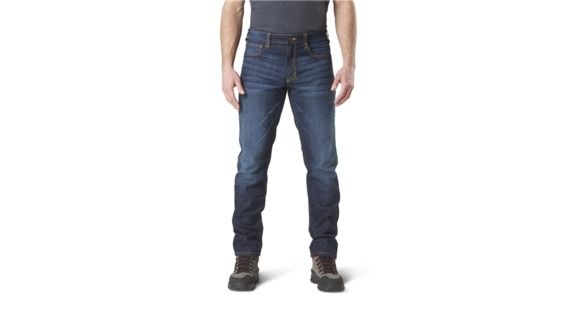 Image of 5.11 Tactical Defender-flex Slim Fit Jeans - Men's, Black, Waist 33 in, Inseam 34 in, 74465-019-33-34