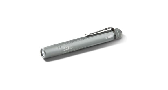 Image of 5.11 Tactical EDC Plain 2AAA Flashlight, Cool Grey - 53380-001-1SZ