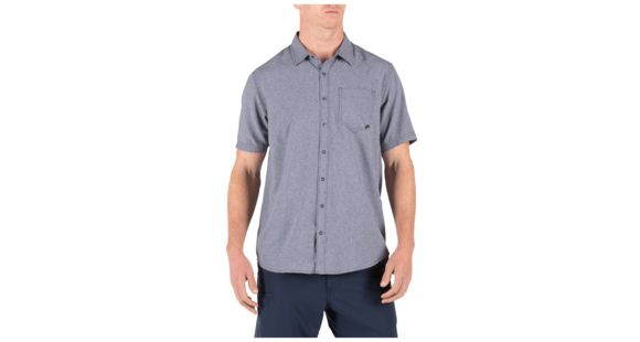 Image of 5.11 Tactical Evolution Short Sleeve Shirt - Men's, Mystic Heather, Extra Large, 71387-635-XL