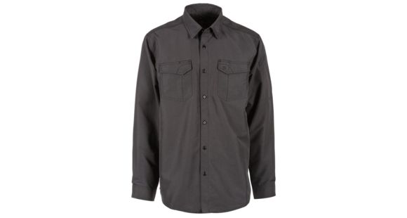 Image of 5.11 Tactical Fast-Tac L/S Shirt - Mens, Charcoal, 2XL, 72479-018-2XL