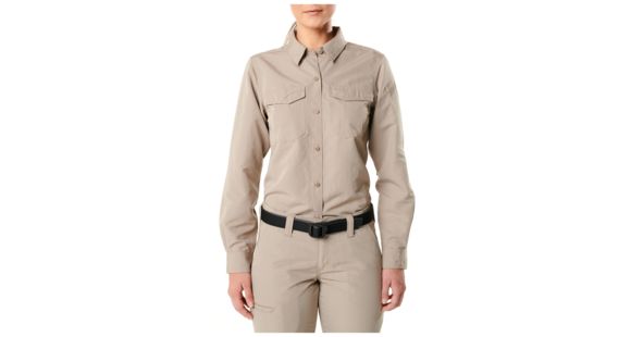 Image of 5.11 Tactical Fast-Tac L/S Shirt - Womens, Khaki, S, 62388-055-S