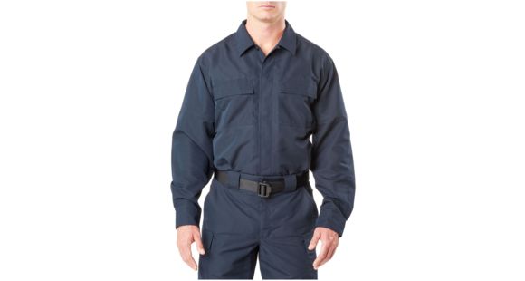 Image of 5.11 Tactical Fast-Tac TDU L/S Shirt - Mens, Dark Navy, 2XL, 72465-724-2XL