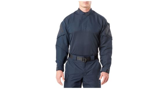 Image of 5.11 Tactical Fast-Tac TDU Rapid L/S Shirt Tall - Mens, Dark Navy, 3XLT, 72488T-724-3XL-T