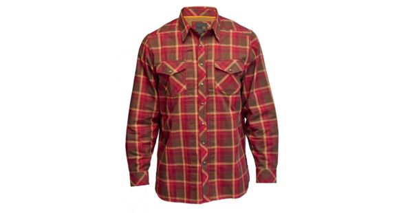 Image of 5.11 Tactical Flannel Long Sleeve Shirt - Burgundy - XXL 72404-558-XXL