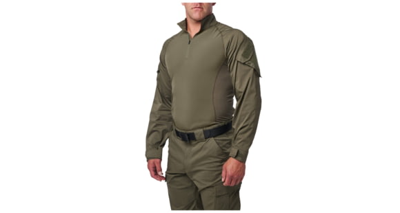 Image of 5.11 Tactical Flex-Tac TDU Rapid Long Sleeve Shirt - Men's, Ranger Green, Regular, 2XL, 72565-186-2XL-R