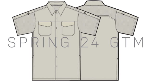 Image of 5.11 Tactical Freedom Flex Short Sleeve Shirt - Men's, Silver Birch, Small, 71340-1000-S