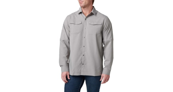 Image of 5.11 Tactical Freedom Flex Woven Long Sleeve Shirt - Men's, Mortar, Extra Large, 72417-095-XL