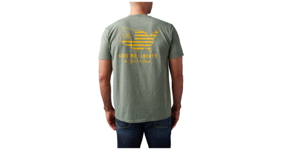 Image of 5.11 Tactical Give Me Liberty S/S Tee - Mens, Mlty Grn Htr, 2XL, 41191UN-223-2XL