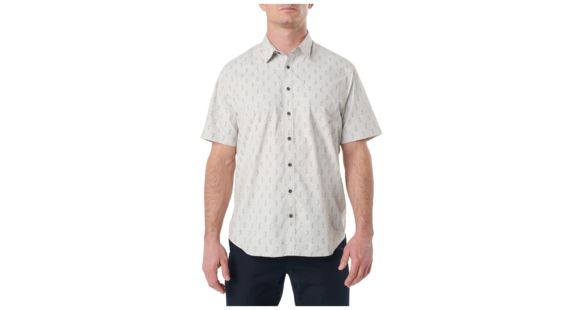 Image of 5.11 Tactical Have A Knife Day Short Sleeve Shirt - Men's, Pebble, Extra Large, Regular, 71376-257-XL
