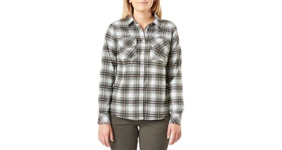 Image of 5.11 Tactical Hera L/s Flannel Shirt, Thyme Plaid - 62385-240-L