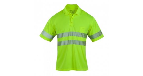 Image of 5.11 Tactical Hi-Vis Short Sleeve Polo, High Vis Yellow, L 41007-320-L