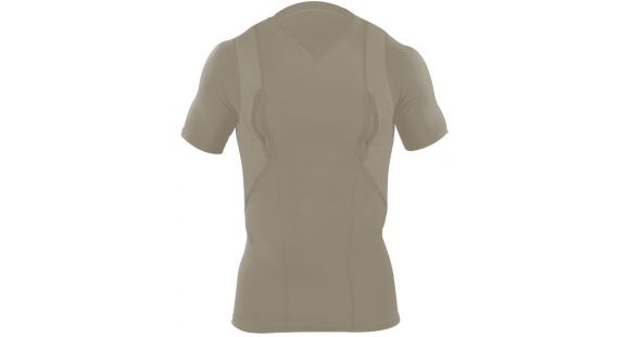 Image of 5.11 Tactical Holster V-Neck Short Sleeve Shirt, TAN, 3XL 40021-TAN-3XL